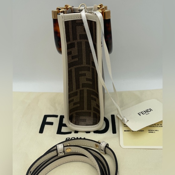 NEW FENDI MINI SUNSHINE FF SUMMER CROSSBODY TOTE BAG PURSE NWT AUTH! - Picture 12 of 16